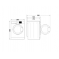 Masina de spalat rufe cu uscator Hotpoint NDD 9636 BDA EE